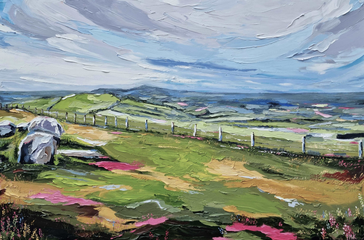 Art exhibition painting by Irish Artist Fiona McKenna