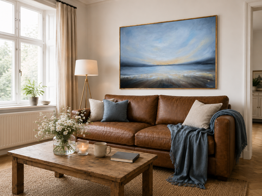 Coastal Glow | Large Original Wall Art