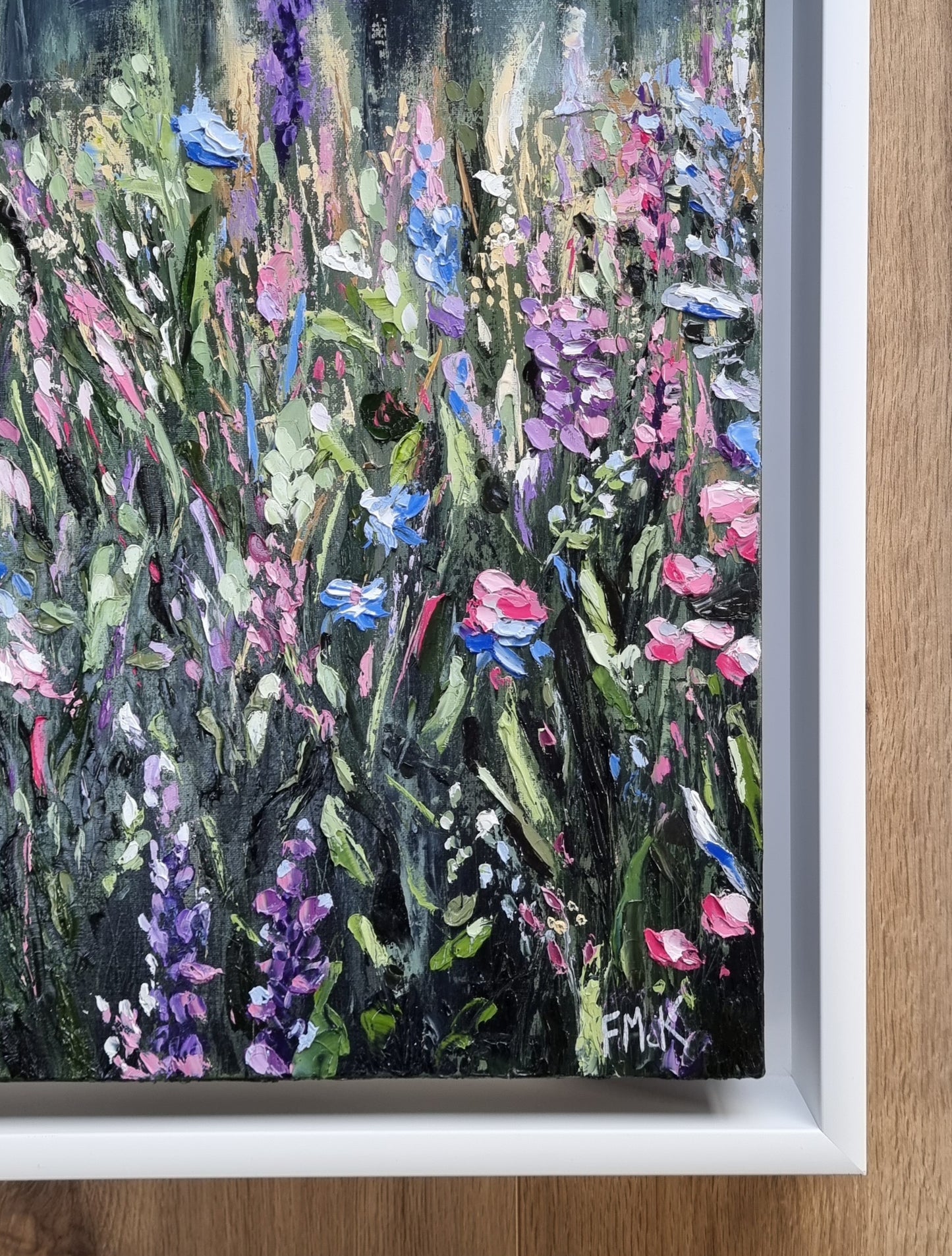 Floral Painting Vibrant Fiona McKenna Art