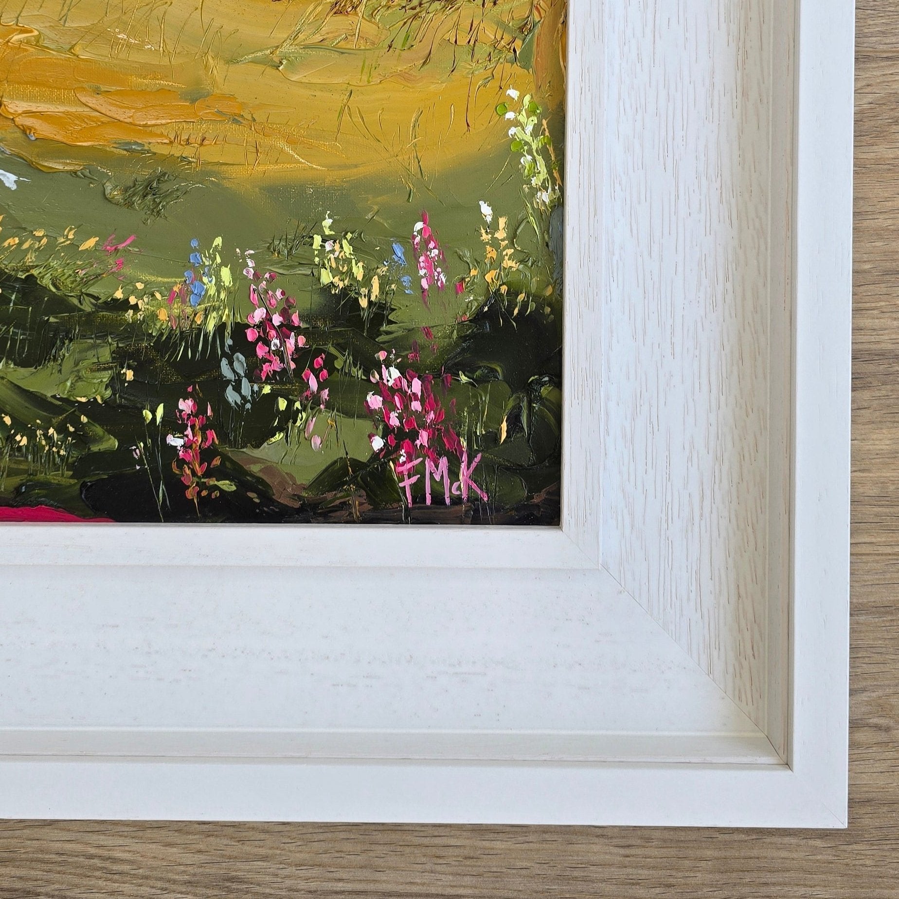 Landscape painting detail by Irish Artist Fiona McKenna