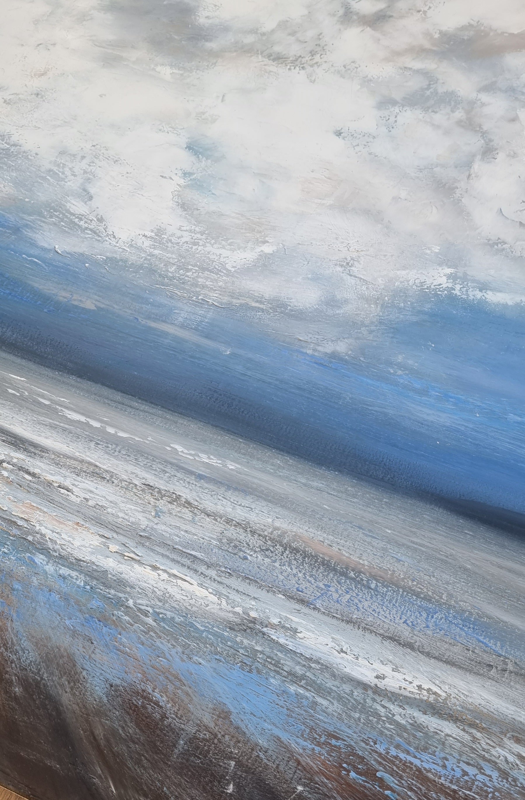 Moody Coastal Art Detail Fiona McKenna Art