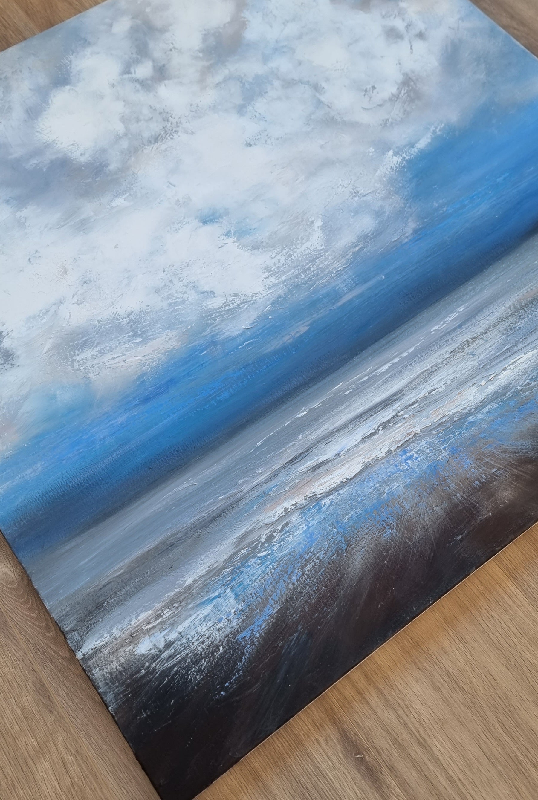 Moody Irish Coast Painting Fiona McKenna Art