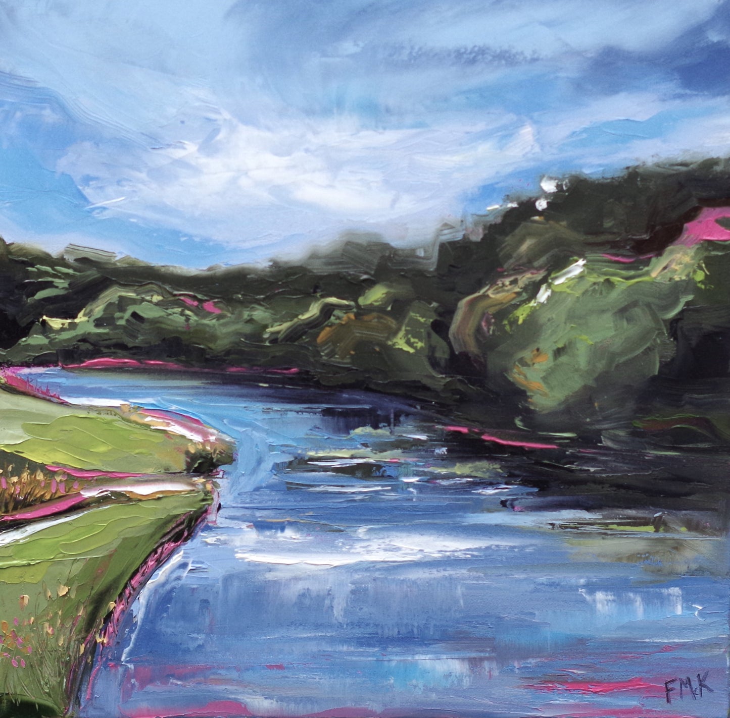 The River Boyne oil painting