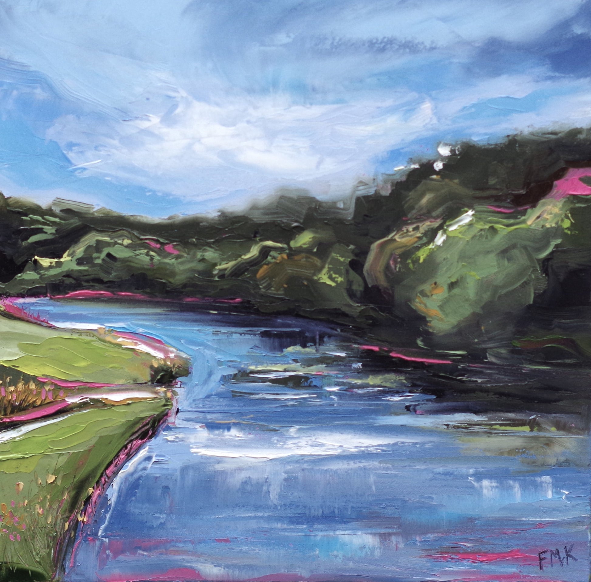 The River Boyne oil painting