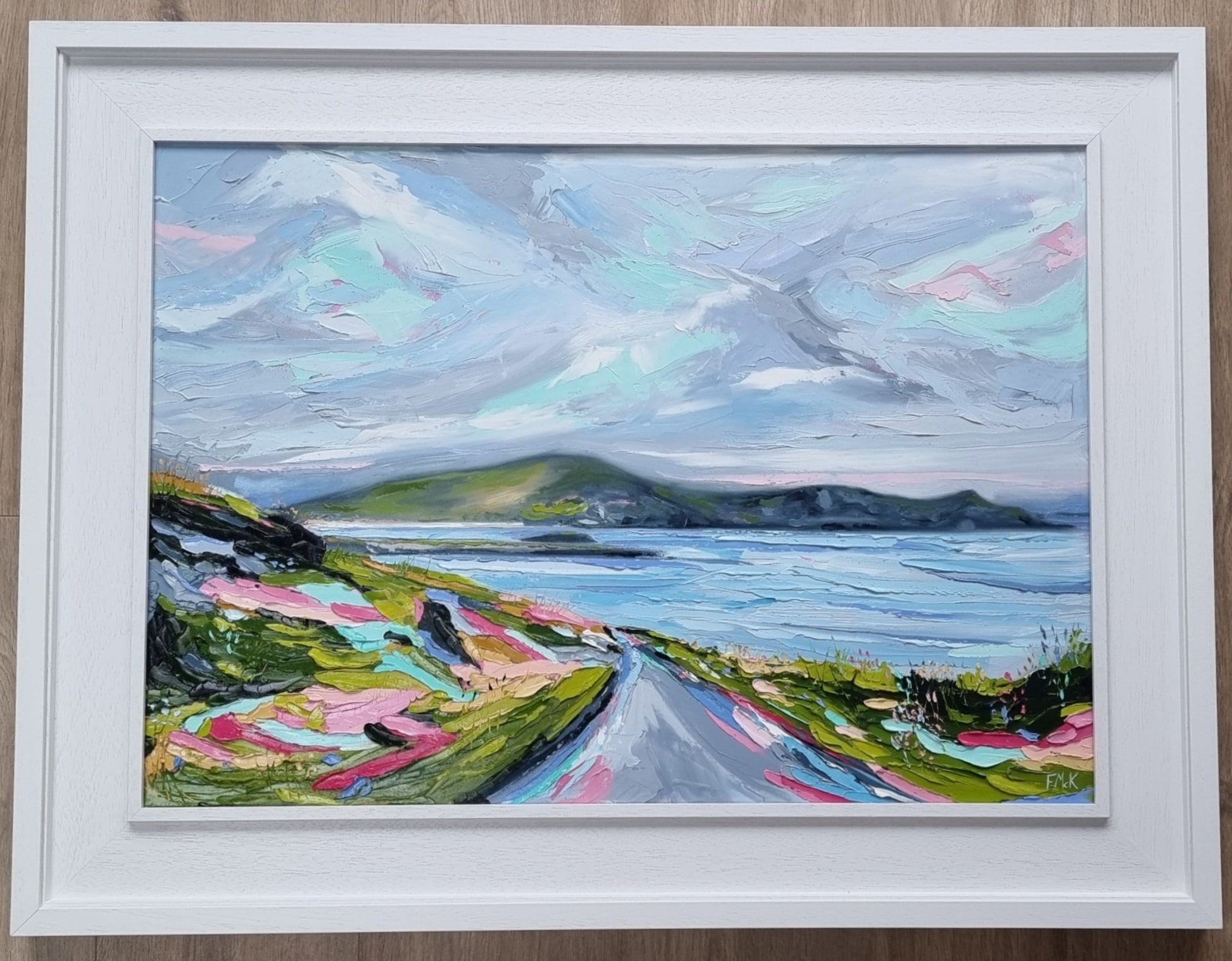 Irish painting of Achill island framed