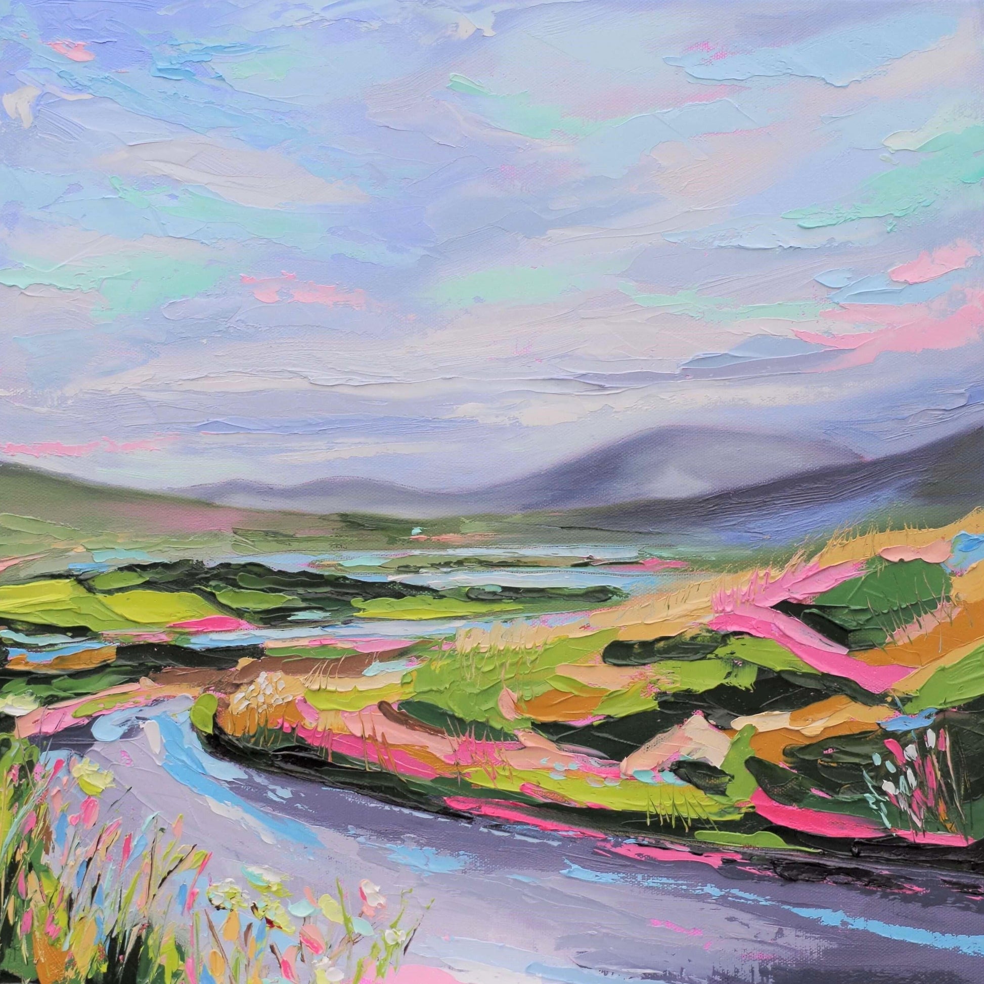 A Connemara Painting entitled: 'A Morning in Connemara' by Irish Artist Fiona McKenna