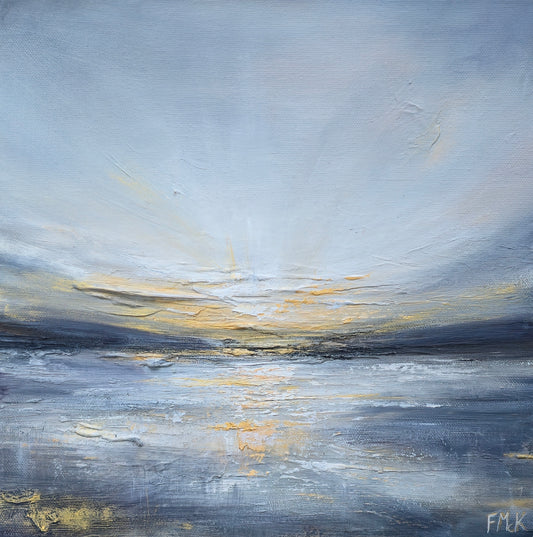 Abstract coastal painting