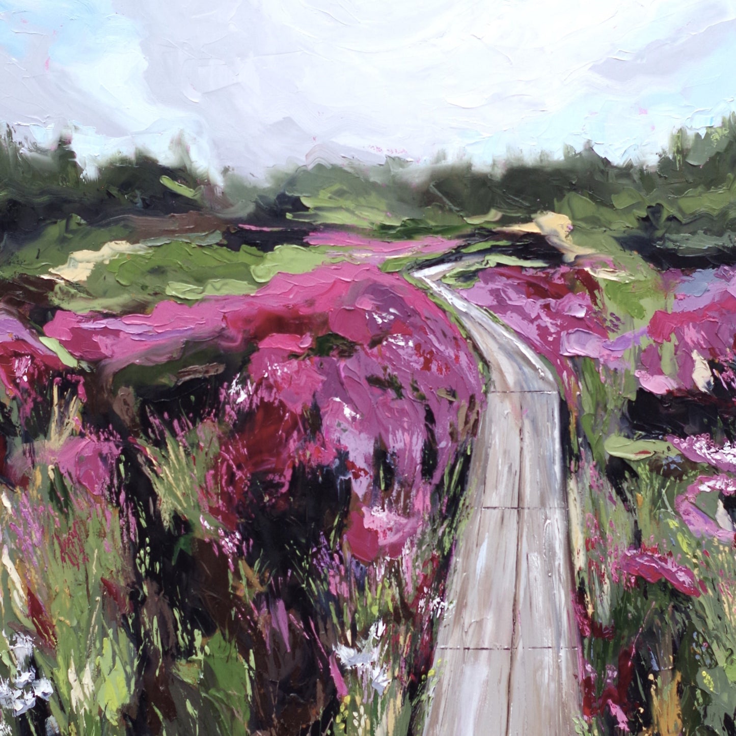 Painting inspired by Girley Bog