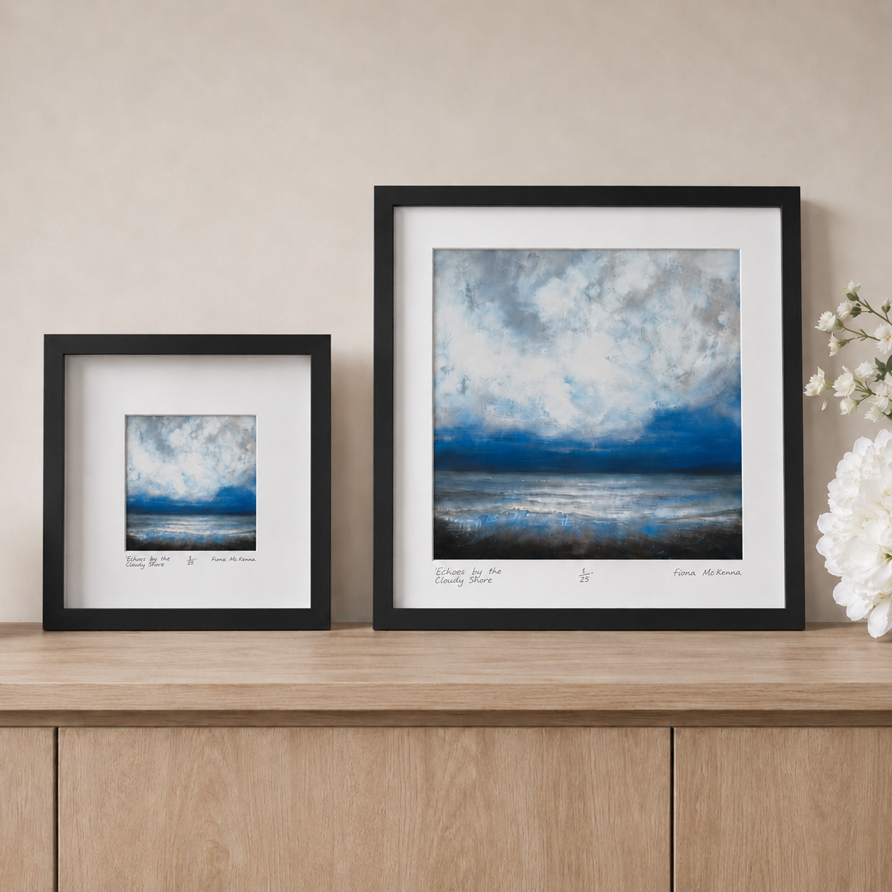 Echoes by the Cloudy Shore | Framed Prints