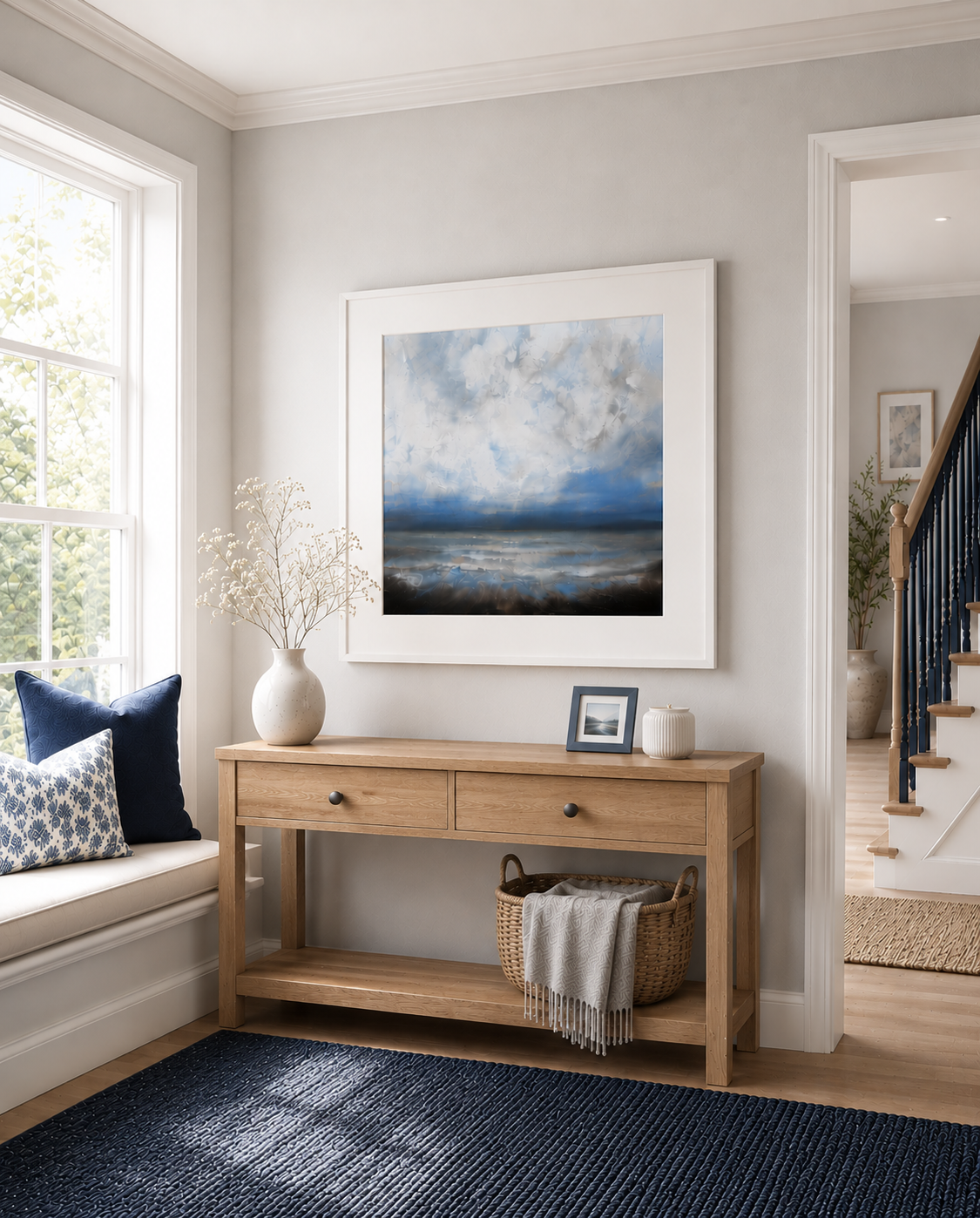 Echoes by the Cloudy Shore | Art Prints