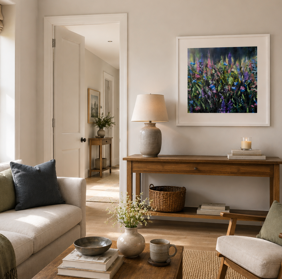 Misty Morning Meadow | Art Prints