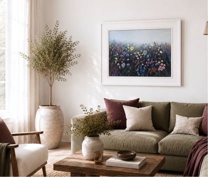 Soft Meadow Light | Statement Floral Art