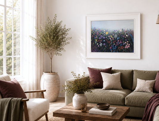 Soft Meadow Light | Statement Floral Art