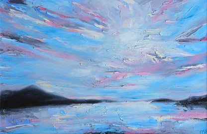 Croagh Patrick textured painting