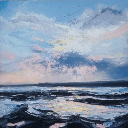 Fiona McKenna Sunset Irish Coast Painiting