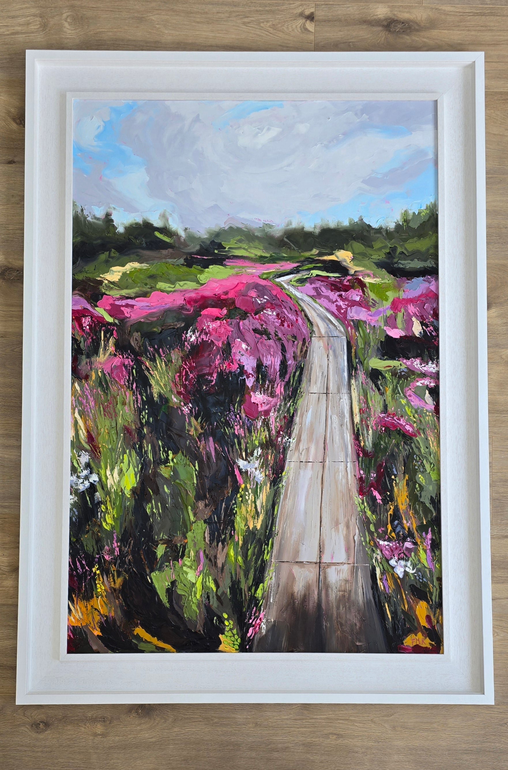 Painting inspired by Girley Bog Fiona McKenna Art