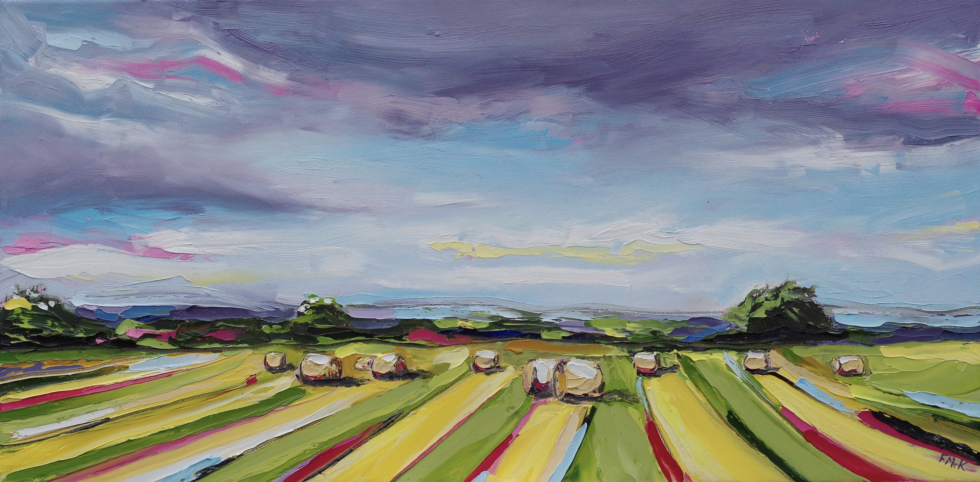 Irish countryside painting by Fiona McKenna