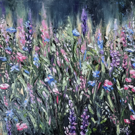 Misty Morning Meadow Fiona McKenna Art