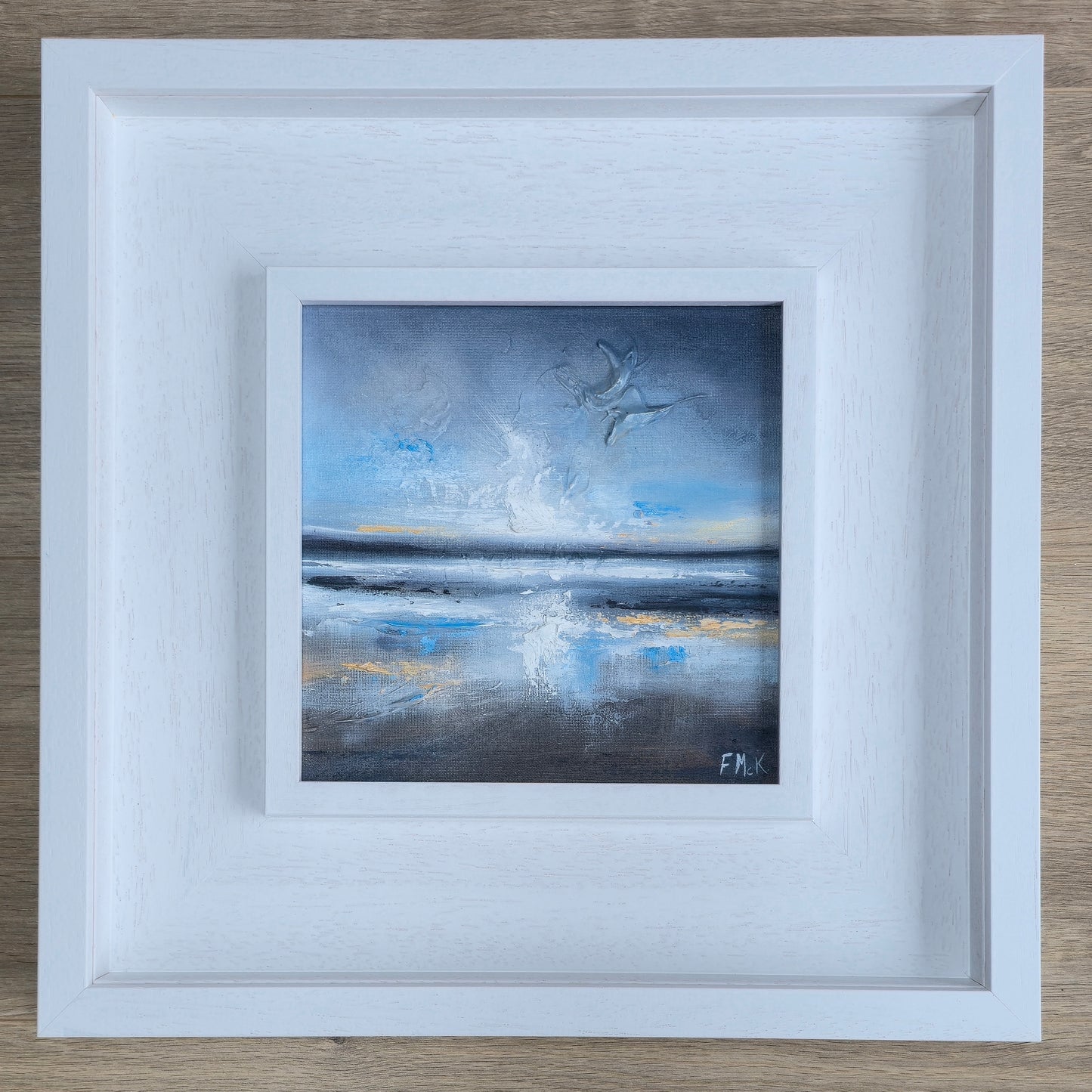 Framed Coastal painting