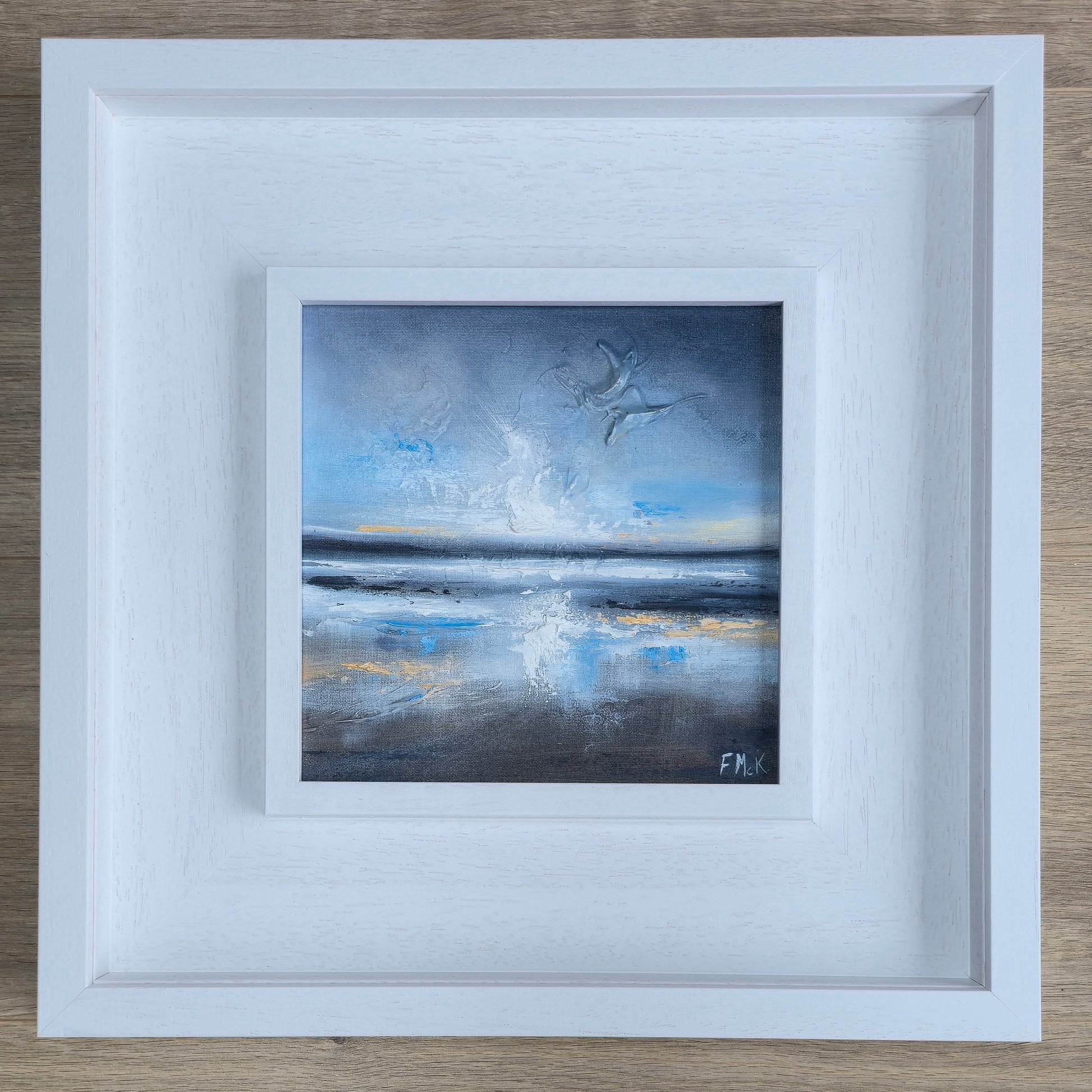 Framed Coastal painting
