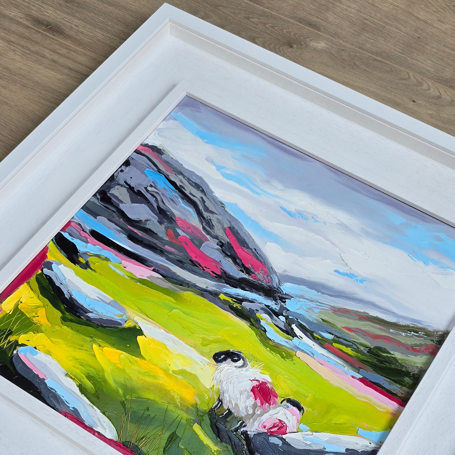 Framed Co Kerry painting by Fiona McKenna Art