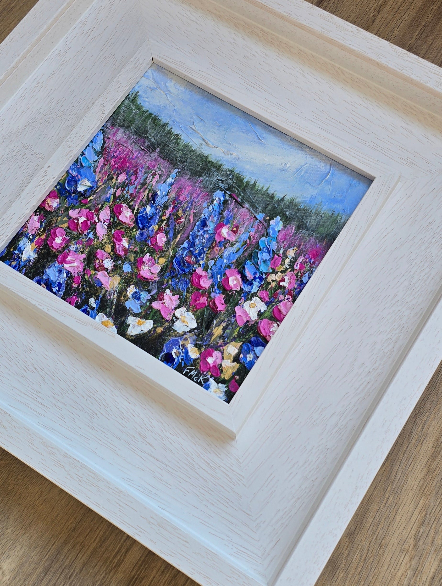 Summer meadow painting