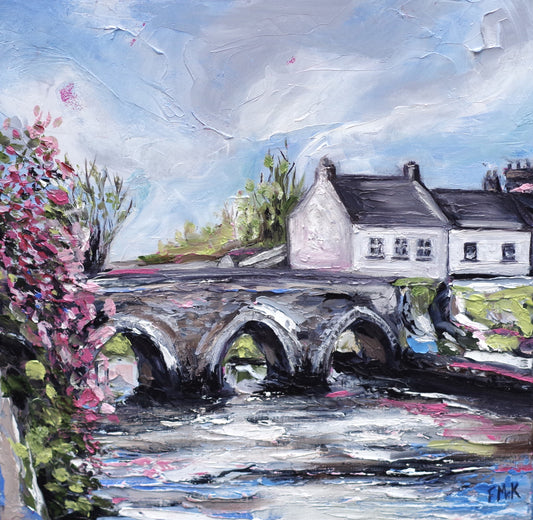 The Old Bridge, Trim oil painting