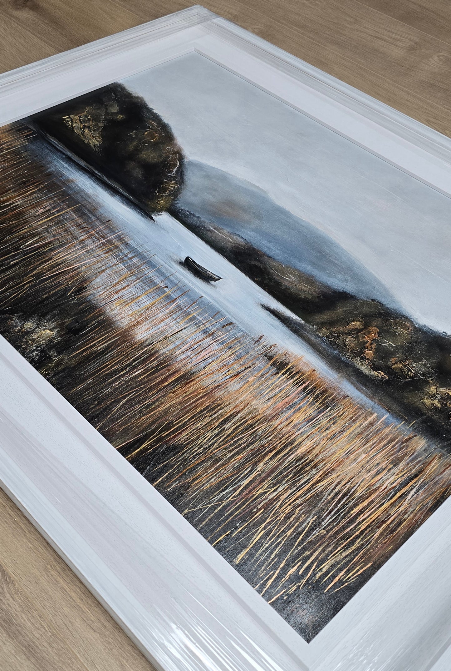 Close-up of a Kerry landscape in gold and brown