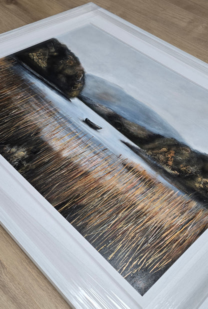 Close-up of a Kerry landscape in gold and brown