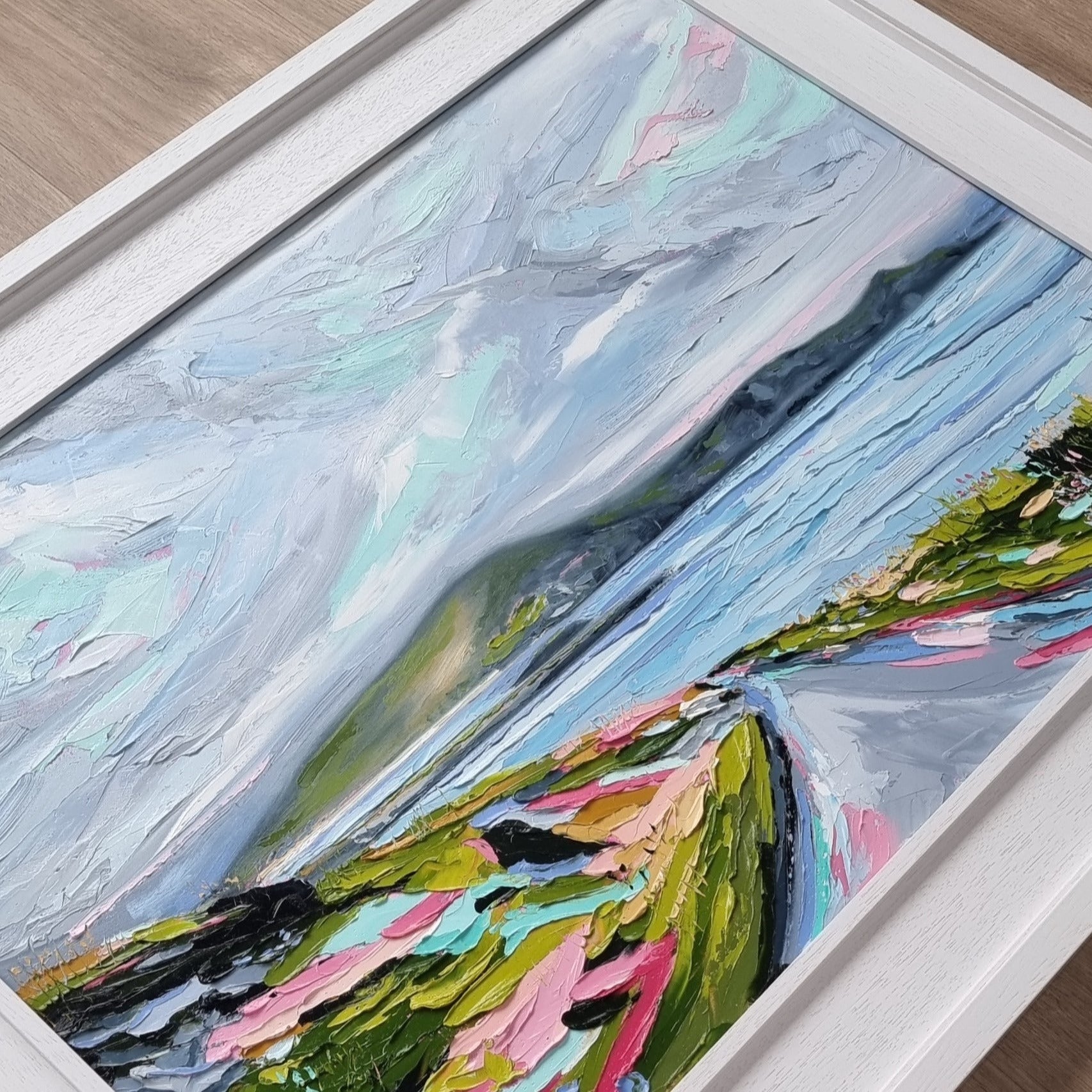 Framed Achill island art by Fiona McKenna Art